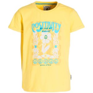 Me & My Monkey T-shirt Marit met printopdruk geel