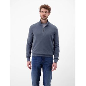 LERROS PLUS SIZE gebreide trui blauw