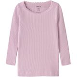 NAME IT MINI longsleeve rib gebreid roze