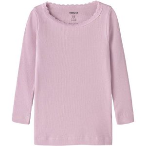 NAME IT MINI longsleeve rib gebreid roze