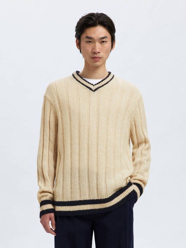 SELECTED HOMME - Model 'ROY' - Gebreide Pullover - Relaxed Fit