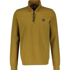 LERROS sweater met logo dried tobacco