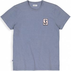 Butcher of Blue regular fit T-shirt Army Spare met backprint china grey