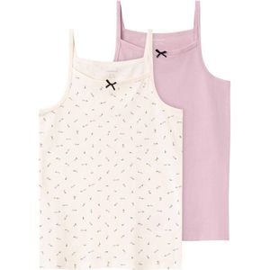 NAME IT KIDS singlet NKFSTRAP TOP - set avn 2 beige/lila