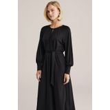 WE Fashion A-lijn jurk zwart