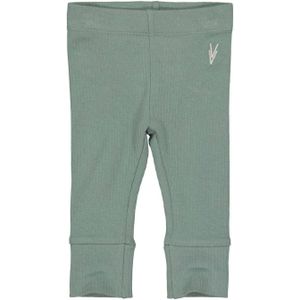 LEVV baby regular fit broek LNOENOS van biologisch katoen groen