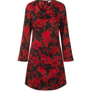 Modström gebloemde korte jurk rood