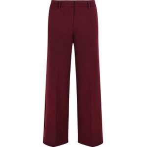 Elvira Collections straight high waist pantalon donkerrood