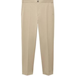 Mango Man slim fit pantalon beige