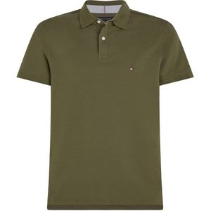 Tommy Hilfiger regular fit polo 1985 met logo army green