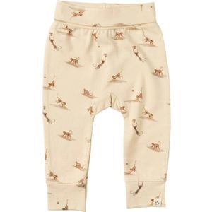 Your Wishes baby regular fit broek Jesse met all over print ecru/bruin