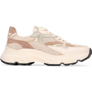 Haboob Loulou chunky leren sneakers beige