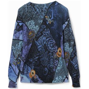 Desigual gebreide trui blauw