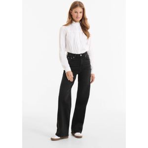 Anytime wide leg jeans zwart