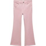 Mango Kids low waist flared jeans lichtroze