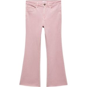 Mango Kids low waist flared jeans lichtroze