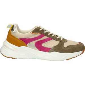 Dolcis sneakers beige/kaki/roze