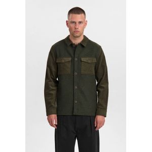 Anerkjendt - AKOSCAR CORD MIX - Overshirt - Donker Blauw