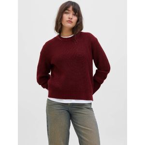 JJXX trui donkerrood gebreid