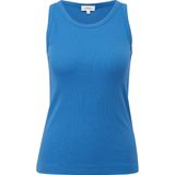 s.Oliver ribgebreide singlet blauw