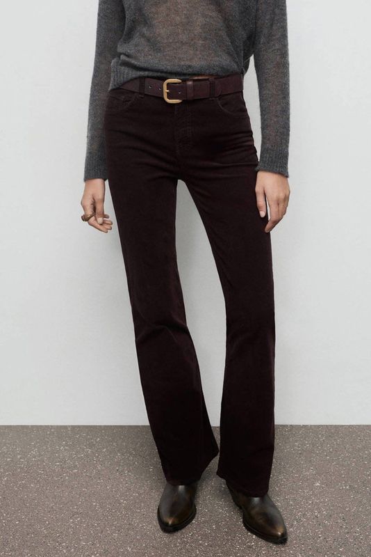 MANGO Jeans 'Violetav'  donkerbruin