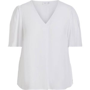 EVOKED VILA blousetop van gerecycled polyester wit