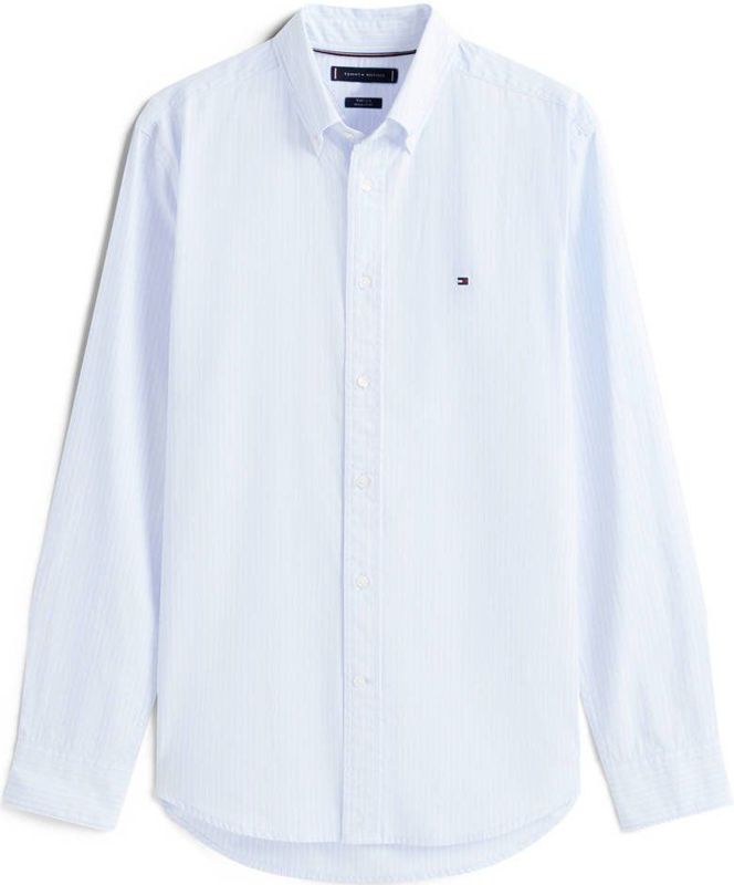 Tommy Hilfiger - Vrijetijdsoverhemd - Gestreept - Regular Fit - Puur Katoen