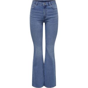 ONLY TALL - ONLHENNI - Jeans - Medium Blue Denim - High Waist Flared Model