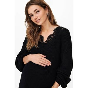 ONLY MATERNITY zwangerschapsjurk OLMXENIA met kant zwart