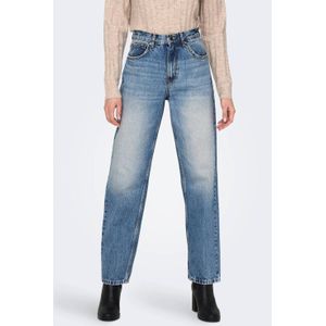 ONLY ONLROBYN extra high waist straight fit jeans blauw