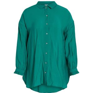 EVOKED VILA blouse VIMANDY met ruches groen