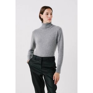 Caroll coltrui met wol grijs fijn gebreid