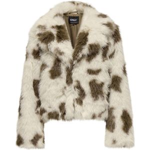Only - Onljamie Faux Fur Jacket - Damesjas - Birch Cow