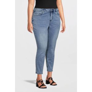 GREAT LOOKS high rise skinny crop jeans lichtblauw