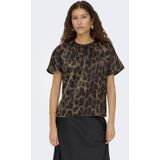 ONLY top met panterprint bruin
