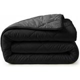 Sleeptime - 2 in 1 Diamant Dekbed - Dekbed zonder Overtrek Inclusief Kussenslopen - 240x200 - Zwart/Antraciet