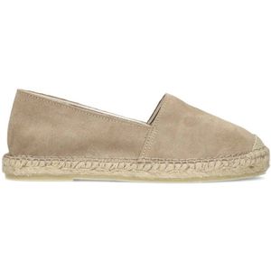 Manfield suède espadrilles beige