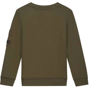 Malelions Kids Nylon Pocket Sweater - Moss Green 4-104
