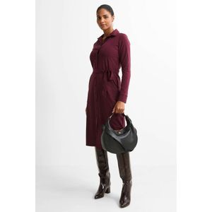 TQ-Amsterdam - Claudia Basic Travel - Blousejurk - Donkerrood