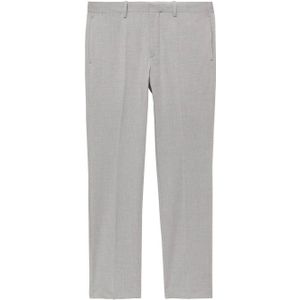 Mango Man slim fit pantalon lichtgrijs