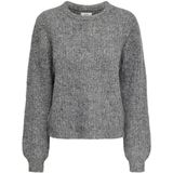 JDY - JDYMARI - Gebreide Trui - Donkergrijs - Lange Mouw