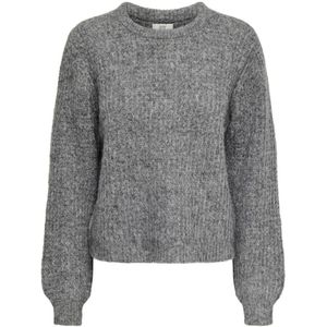 JDY - JDYMARI - Gebreide Trui - Donkergrijs - Lange Mouw