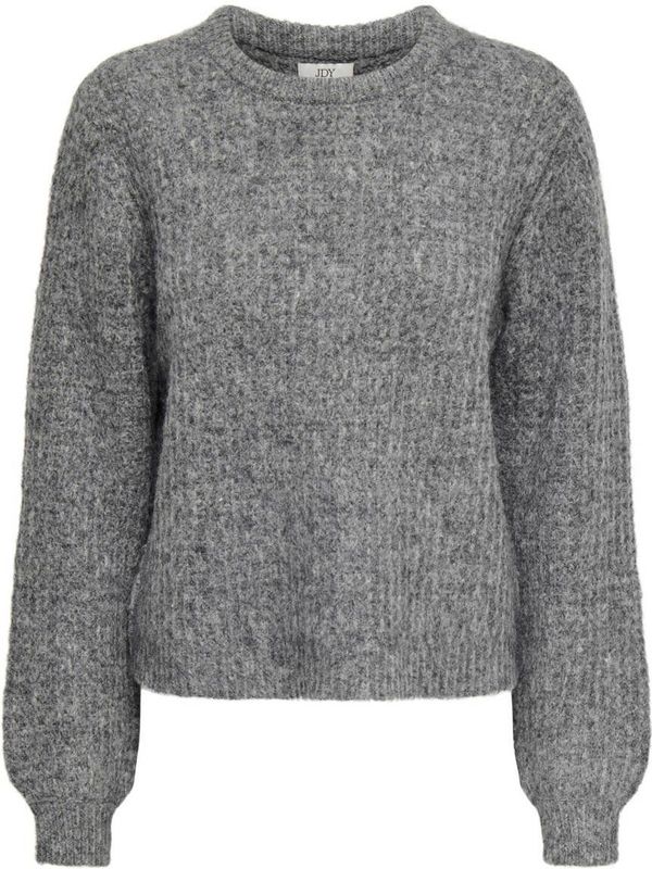 JDY - JDYMARI - Gebreide Trui - Donkergrijs - Lange Mouw