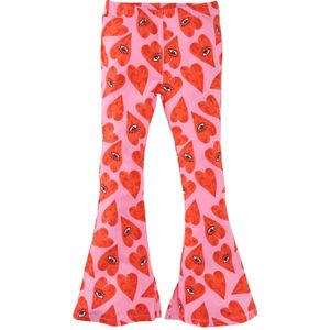 Z8 - Broek - Roze/Rood - Kinderbroek - Hartjespatroon