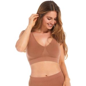 MAGIC Bodyfashion Niet-voorgevormde Bh Top Comfort Bra Bamboo Donkerbeige