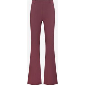 NIKKIE high waist flared pantalon van gerecycled polyester aubergine