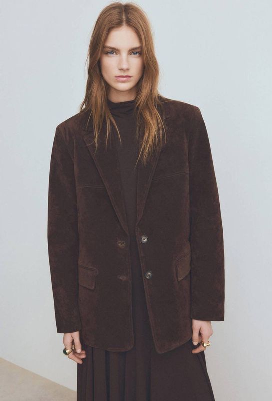 MANGO Blazers 'Berta'  chocoladebruin