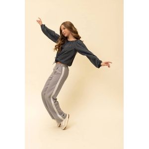 LOOXS 10sixteen Wide leg casual broek lichtgrijs