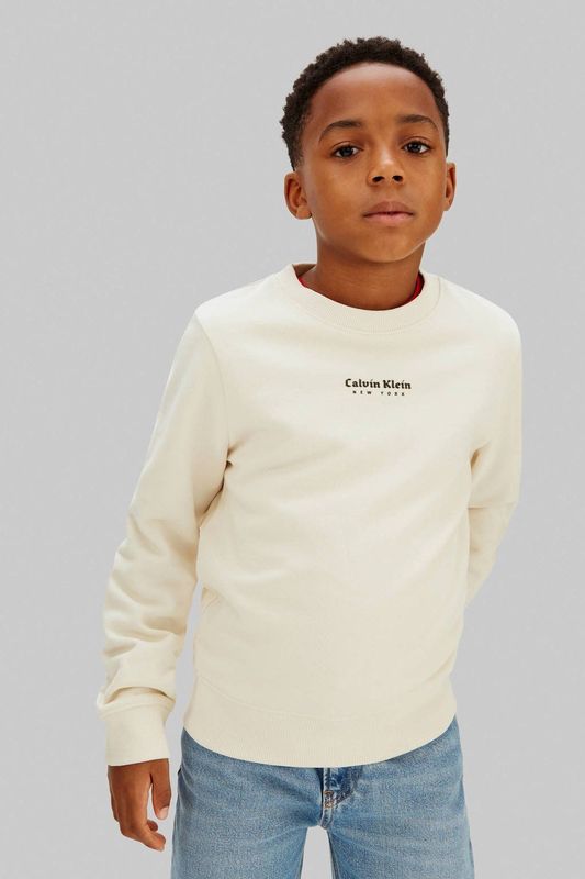 Calvin Klein Jeans Sweatshirt  stone grey / zwart