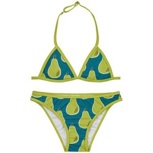 Claesen's triangel bikini met fruitprint groen